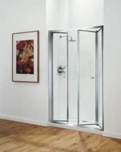 Coram Optima Shower Enclosures -  Coram Optima Trifold Door 1200mm Chrome/clear Glass