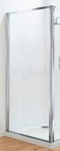 Coram Optima Shower Enclosures -  Coram Optima Side Panel 760mm White/clear Glass Glass