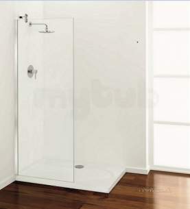 Coram Walk In and Accessories -  Coram Shower Panel Angled Brace 700mm Chrome/modesty Panel 1