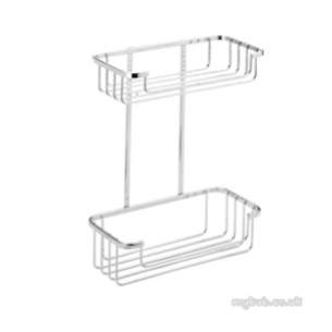 Croydex Bathroom Accessories -  Steel Two Tier Cosmetic Basket Cp