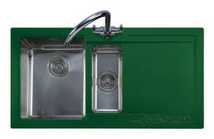 Rangemaster Sinks -  Cubix Gemini N/stn 15b Lhd Rcng Gr