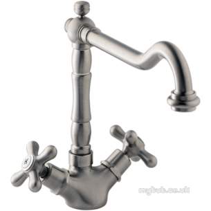 Deva Brassware -  Deva Sm054 Brittany Mono Sink Mixer Br/nkl