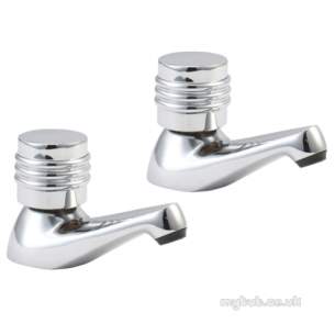 Deva Brassware -  Deva Solerno Basin Taps Pair Chrome Plated Sole101