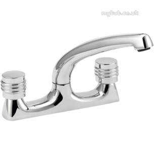 Deva Brassware -  Deva Sole105 Solerno Two Tap Holes Sink Mixer Cp