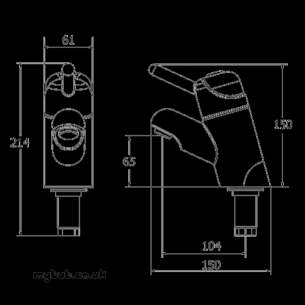 Deva Brassware -  Thermo Sequential Basin Mixer Tmv3 C/p