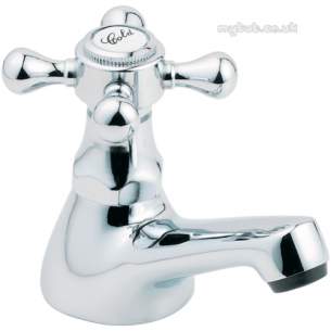 Deva Brassware -  Deva Tud01 Tudor Basin Taps Chrome