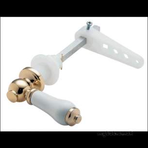 Deva Brassware -  Deva Victoriana Ceramic Cistern Lever Gp