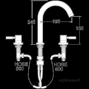 Deva Brassware -  Deva Vsn134 Vision 3th Bath Filler Cp