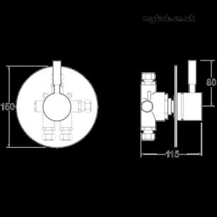 Deva Brassware -  Deva Vsn5wd Vision 5 Way Divertor Cp