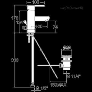 Deva Brassware -  Deva Zon113 Zonos Mono Basin Mixer Cp