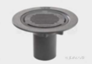 Harmer Roof Outlets -  Ci Roof Outlet Med Sump V Spigot F Grate