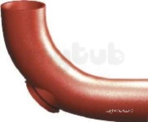 Ensign Soil -  100mm X 88d L/radius B/door Bend Ef05l