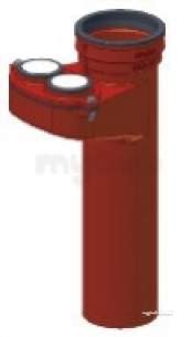 Ensign Soil -  100mm M/fold Connector 50mm Waste Ez094