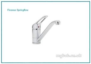 Astracast Brassware -  Finesse Single Lever Springflow Tap B/steel