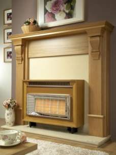 Flavel Gas Fires -  Flavel Misermatic Deluxe Etc Ng Teak