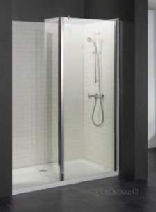 Eastbrook Showers -  38.614 Flipper Walkin 600mm Frnt Pnl Sil