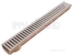 Channel Drainage -  Clark-self Channel And Grate 1mtr