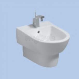 Twyford Mid Market Ware -  Twyford Fw3411 Flow Wall Hung Bidet Wh Fw3411wh