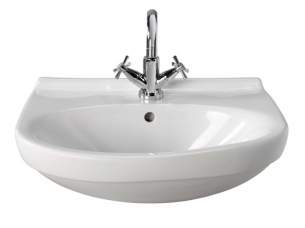 Twyford Grace Sanitaryware -  Grace 550 Semi Recessed Basin 2t Gc4622wh