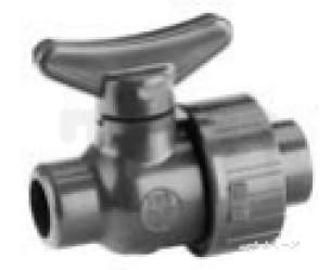 Georg Fischer Upvc Fittings and Valves Metric -  Georg Fischer Upvc Lab Ball Cock Epdm 322150 10 161322150