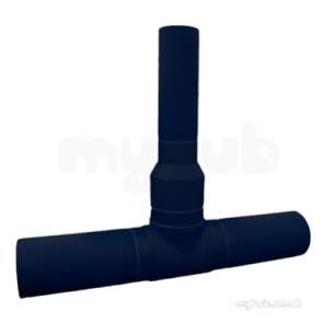 Gps Black Puppedspigot Pe Fittings -  Gps 125 X 90 Black Pup Pe100 Tee 347 315