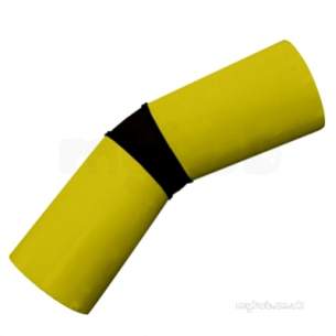 Gps Yellow Electrofusion Pe Fitting -  Gps 315mm Pe80 Yellow Pupped Mitred 45 Elbow