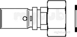 Oventrop Industrial Valves and Actuators -  Press X Collar Nut Unplated 32x3mm X 1 1/4