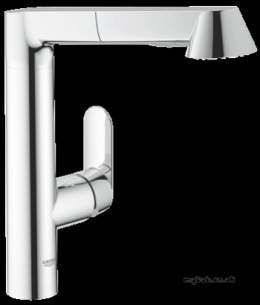 Grohe Kitchen Brassware -  Grohe K7 Ohm Sink Pullout Spry Supersteel 32176dc0