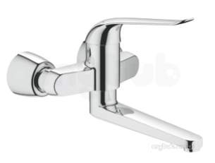 Grohe Tec Brassware -  Euroeco Spezial Single Wall Basin Mixer 32774000