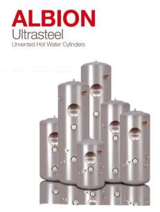 Albion Ultrasteel Unvented Cylinders -  Albion Ultrasteel 210l Indirect Unv Cylinder