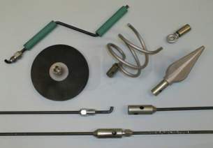 Horobin Drain Cleaning Equipment -  4 Inch Drop Scraper For Steel Rod 44013