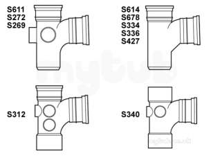 Hunter Plastics Above Ground -  110mm X 135deg Exp Skt Spig Tail S278-g