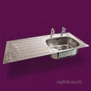 Pland Catering Sinks and Stands -  Pland 1028x500 Htm64 Hospital Inset Sink Lhd Ss