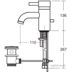 Ideal Standard Sottini Brassware -  Ideal Standard Alchemy E1950 Single Lvr Basin Mixer Cp