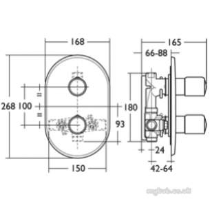 Ideal Standard Brassware -  Ideal Standard Melange A4290 Faceplate Cp