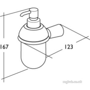 Ideal Standard Bathroom Accessories -  Ideal Standard Cone N1023 Soap Dispenser Cp