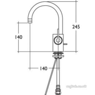 Ideal Standard Brassware -  Ideal Standard Silver E0066 Mono D/c Basin Mixer Ex Puw Cp