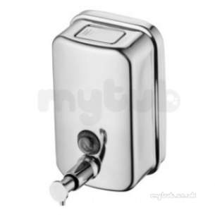 Ideal Standard Bathroom Accessories -  Iom Soap Dispenser Wall Mounted 500ml Ss