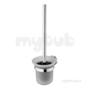 Ideal Standard Bathroom Accessories -  Iom Toilet Brush Set Wall Mounted Glass