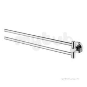 Ideal Standard Bathroom Accessories -  Ideal Iom Double Towel Bar Chrome