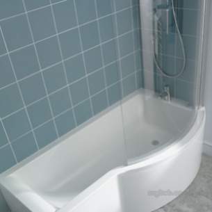 Ideal Standard Concept Acrylics -  Ideal Standard Concept E7407aa Bath Screen Clear Silver