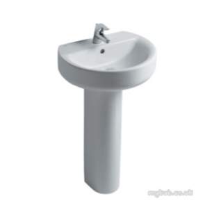 Ideal Standard Sphere E792201 550mm Two Tap Holes Semi-countertop Basin White