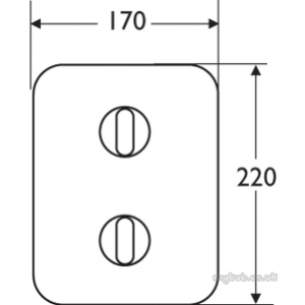 Ideal Standard Art and design Enclosures -  Ideal Standard Moments A3918 Faceplate Handle For Bi Cp