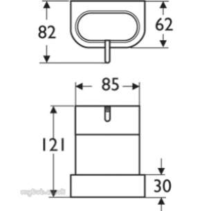 Ideal Standard Art and design Accessories -  Ideal Standard Moments N1146 Soap Dispenser Holder Cp