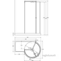 Ideal Standard Acrylic Shower Trays -  Ideal Standard Serenis 360 L8384 Corner Wetroom Pack