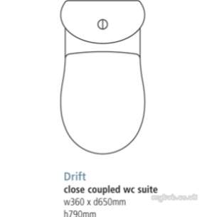 Ideal Standard Create -  Ideal Standard Drift E3112 Soft Close Seat White
