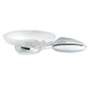 Triton Metlex Bathroom Accessories -  Eclipse Aecp9040 Glass S/dish And Holder Cp