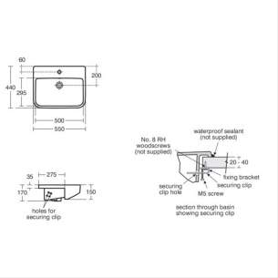 Ideal Standard Is I.life B Semi-countertop Basin 55 White Bxd Ukp E260401