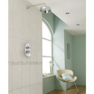 Mira Showers -  Mira Crescent 437 24 6 Inch Mixer Shower Cp