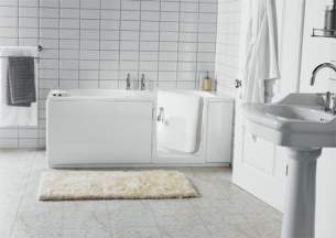 MyCare Less Able Bathing -  Easy Access Ultra Walk In Bath Right Hand Inc Front Panel White